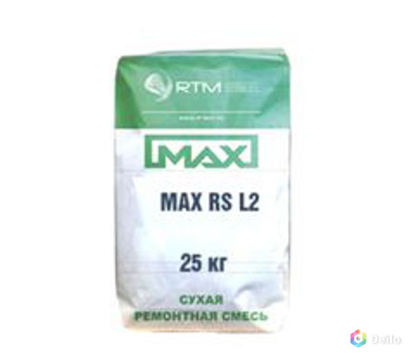 MAX-RS-L80 смесь ремонтная литьевая безусадочная