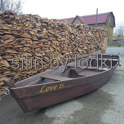 Лодка деревяннвя " Love is..." - фото 5