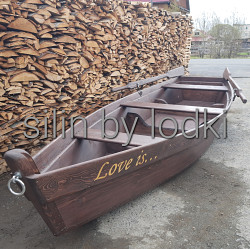 Лодка деревяннвя " Love is..." - фото 3