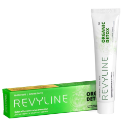 Зубная паста Organic Detox от бренда Revyline, тюбик 75 мл