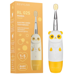 Зубная щетка для детей от года Revyline RL025 Panda Yellow - фото 3