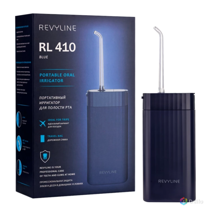 Ирригатор полости рта Revyline RL 410, синий корпус