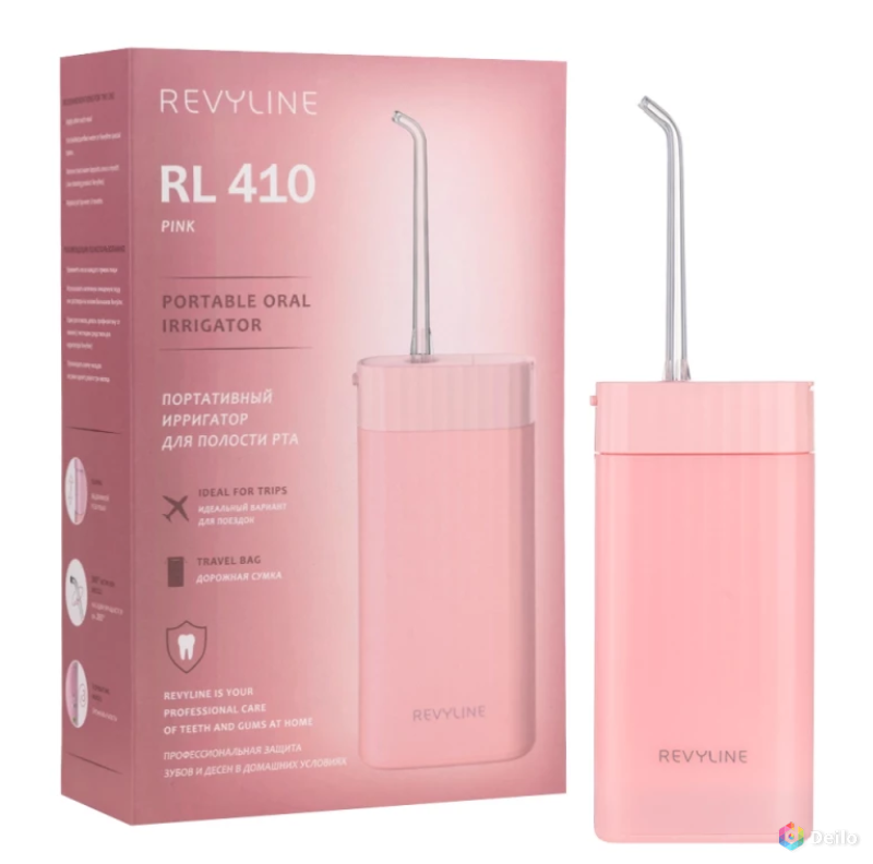 Ирригатор полости рта Revyline RL 410, розовый корпус