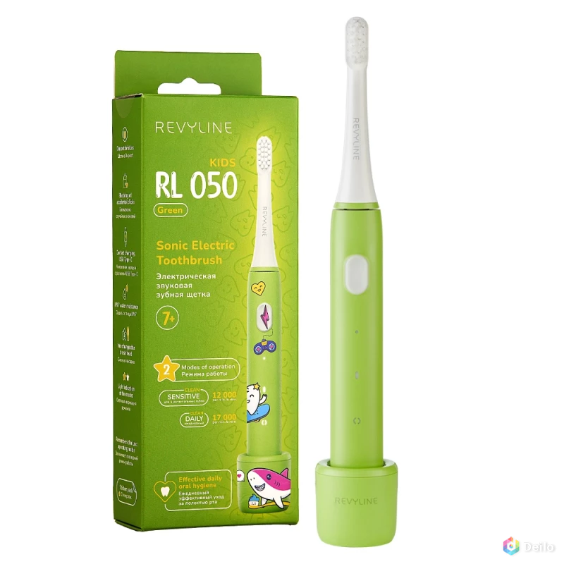 Звуковая щетка Revyline RL050 Kids Green, от 7 лет