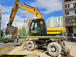 Колёсный экскаватор б/у JCB JS 160W 2011 года (Габарит) - фото 4