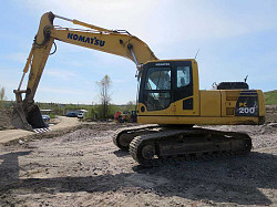 Гусеничный экскаватор Komatsu 200, доп. линии