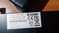 Коммутатор D-Link DES-1008D б.у - фото 4