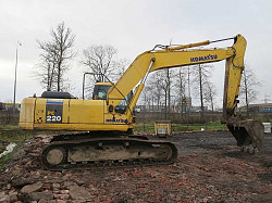 Гусеничный экскаватор Komatsu 220, 2007 г, отл. сост - фото 5