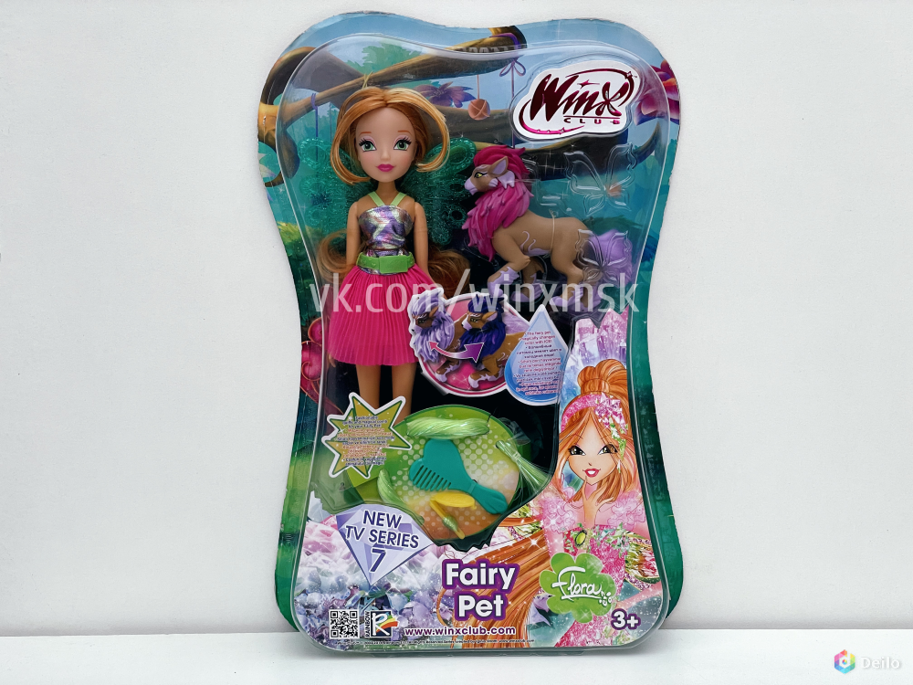 Кукла Винкс Флора Волшебный питомец | Winx Flora Fairy Pet