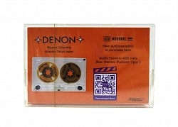 Шикарная аудиокассета "DENON" с боббинками оранжевого цвета - фото 7