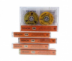 Шикарная аудиокассета "DENON" с боббинками оранжевого цвета - фото 9